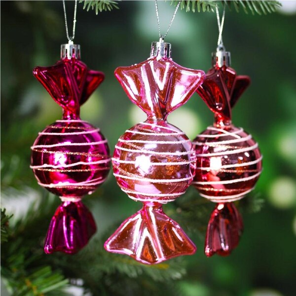 Christmas Tree Candy Bauble 3 Pack