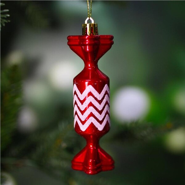 Christmas Tree Candy RED Bauble 6 Pack