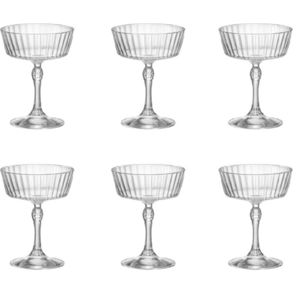 Bormioli Rocco America '20s 275ml Fizz Glasses Set 6