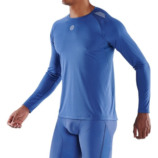 Skins Series 3 Mens XL Long Sleeve Top Activewear/Training/Gym/Fitness Blue