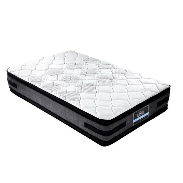 Bedding Luna Euro Top Cool Gel Pocket Spring Mattress 36cm Thick - King Single