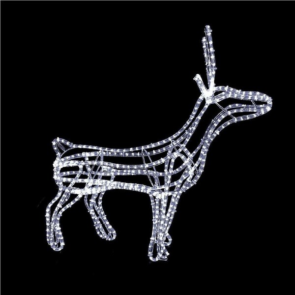 3D Reindeer Rope Light Motif 111cm