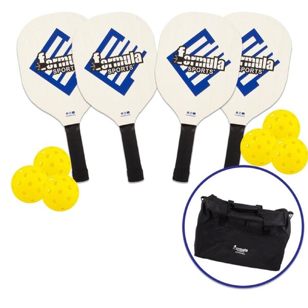 Formula Sports Pickleball 30 Player Game Set 30 wood paddles, 30 outdoor Pickleballs 1 x Duffle Bag