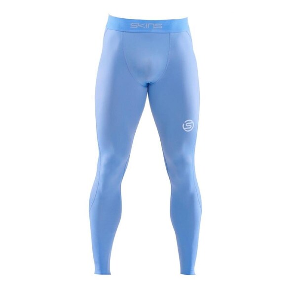 SKINS Compression Series-1 Active Men Sky BLU XXL Long Tights Activewear/Fitness