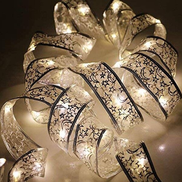 4m 40LEDs Christmas Tree Decoration LED Ribbon String Light - Warm White Light