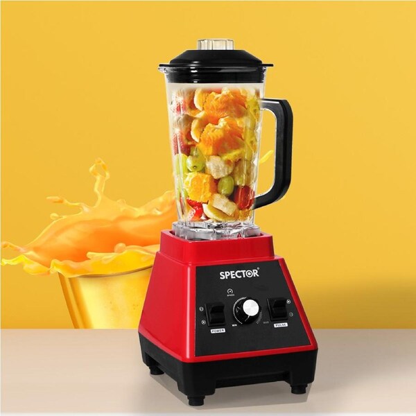 Spector 2L Commercial Blender Smoothie Juicer Mixer Red