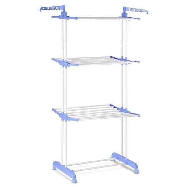 6 Tiers Foldable Garment Hanger Clothes Airer Drying Rack Laundry Support