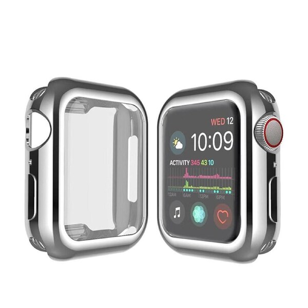ZUSLAB Apple Watch iWatch Series SE 6 5 4 3 2 1 Case Soft Full Cover 38mm Silver