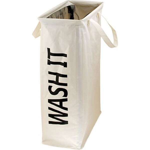 Capri 40x19x60cm Hamper Skinny Laundry/Clothes Hamper/Basket Natural Storage