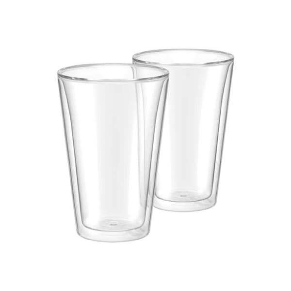 2pc Breville 400ml The Iced Coffee Duo Glasses Borosilicate Heat Resistant Clear