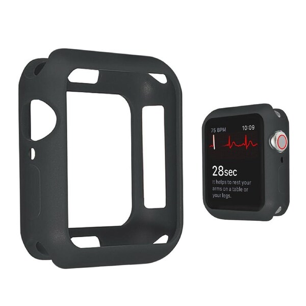 ZUSLAB Apple Watch iWatch Series SE 6 5 4 3 2 Matte Case Soft Cover 38mm Grey