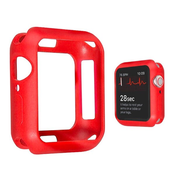 ZUSLAB Apple Watch iWatch Series SE 6 5 4 3 2 Matte Case Soft Cover 42mm Red
