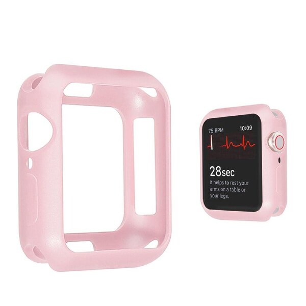 ZUSLAB Apple Watch iWatch Series SE 6 5 4 3 2 Matte Case Soft Cover 42mm Pink