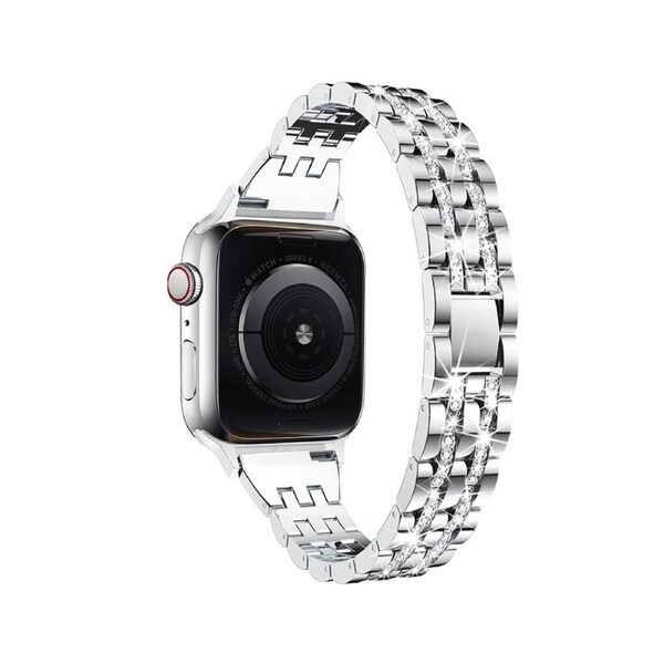 ZUSLAB Apple Watch iWatch Band Series SE 7 6 5 4 3 2 Jewelry Metal Strap 38-40-41MM Silver