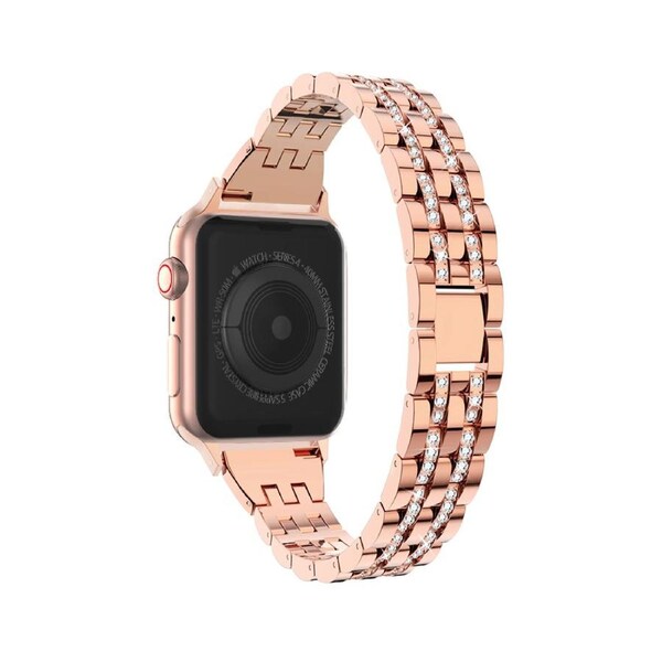 ZUSLAB Apple Watch iWatch Band Series SE 7 6 5 4 3 2 Jewelry Metal Strap 38-40-41MM Rose Gold