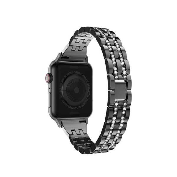 ZUSLAB Apple Watch iWatch Band Series SE 7 6 5 4 3 2 Jewelry Metal Strap 42-44-45MM Black