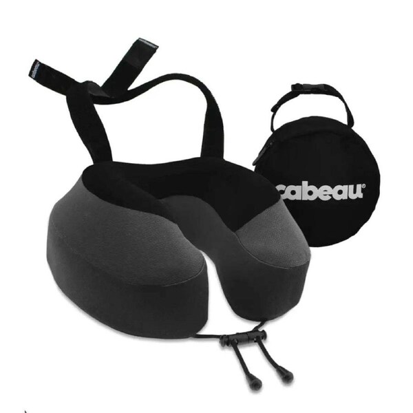 Cabeau Evolution S3 Memory Foam Travel Pillow - With Seat Strap System - Steel G