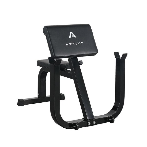 ATTIVO Preacher Curl Bench for Bicep Curl Support for Curling