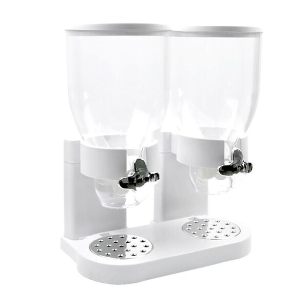 Double Ceral Dispenser Machine - White