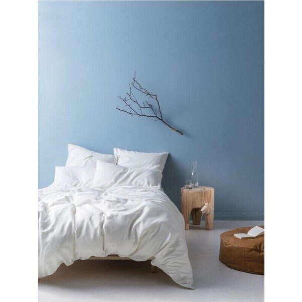 Linen House Nimes White Quilt Cover Set - Queen