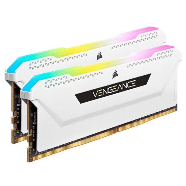 Corsair Vengeance RGB PRO SL 2x8GB 16GB DDR4 3600Mhz C18 Memory f/ Gaming PC WHT
