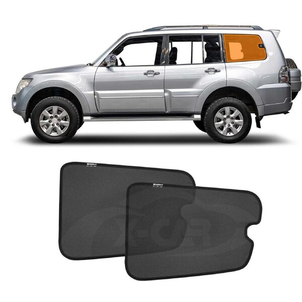 Port Window Sun Shade for Mitsubishi Pajero 2006-2022 Car Sun Blind Mesh Third Row Window