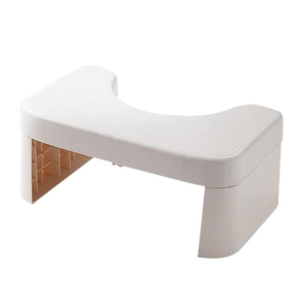 Bathroom Toilet Stool Potty Step Footstool Aid Non-Slip Portable Detachable White