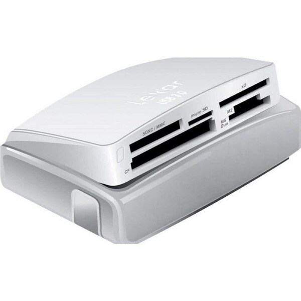 Lexar Card Reader 25-in-1 USB 3.0 Multi-Card Slot High-Speed File Transfer LRW025URBAS