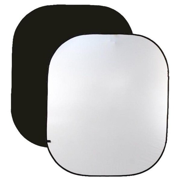 ProMaster Solid Pop-Up Background 6x7' Dual-Sided - Black/White
