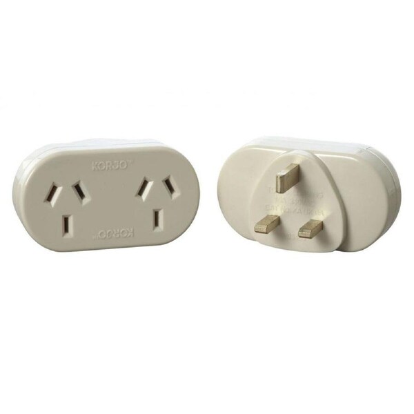 Korjo Double Adaptor- Great Britain