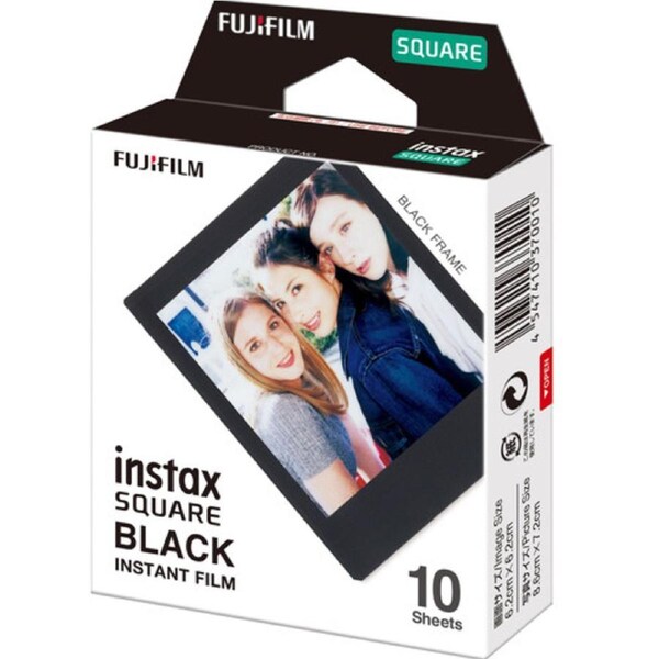 Fujifilm Instax Square Black Frame - Instant Film (10 Sheets)