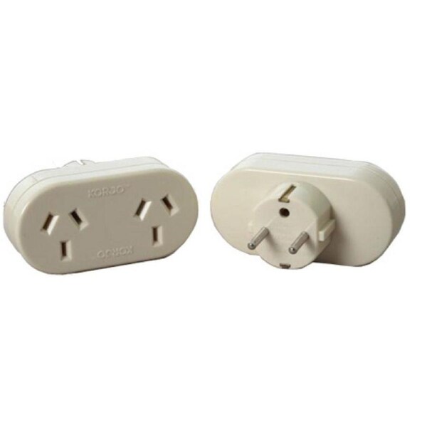 Korjo Double Adaptor - Europe