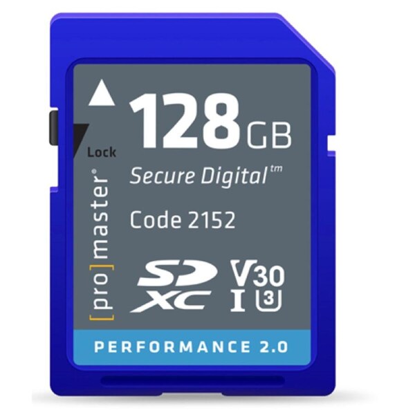 ProMaster SDXC Performance 128GB (2.0) - V30 100MB/s Memory Card