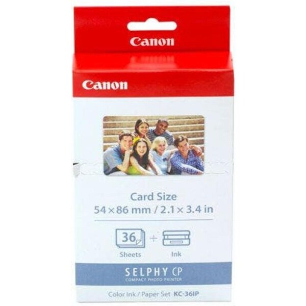 Canon KC36IP Ink/Paper Pack Credit Card Size 86x54mm To suit Selphy CP series