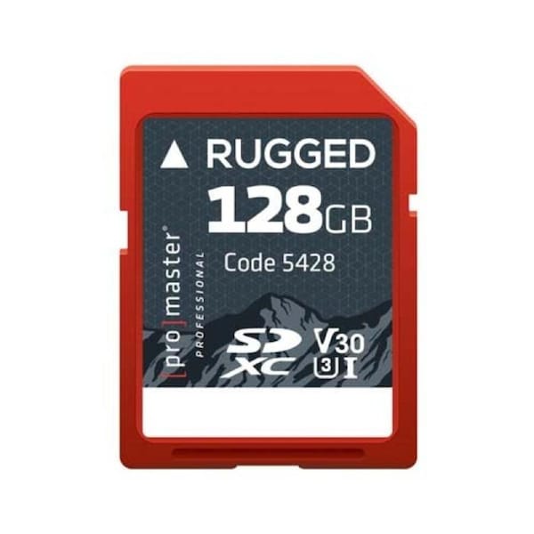 ProMaster SDXC Rugged 128GB 100MB/s UHS-1 U3 V30 Professional Memory Card