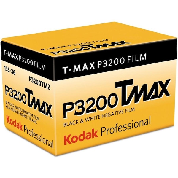 Kodak TMAX TMZ P3200 ISO Professional 35mm 36 Exposure - Black & White Negative Film