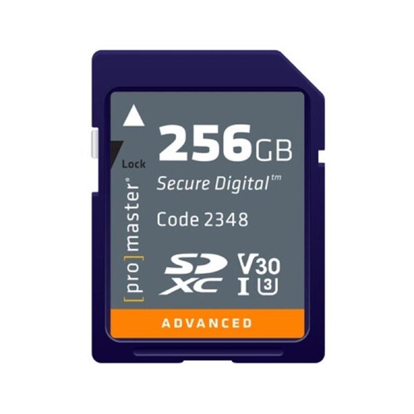 ProMaster SDXC Advanced 256GB 633x 95MB/s UHS-I, U3, V30 Memory Card