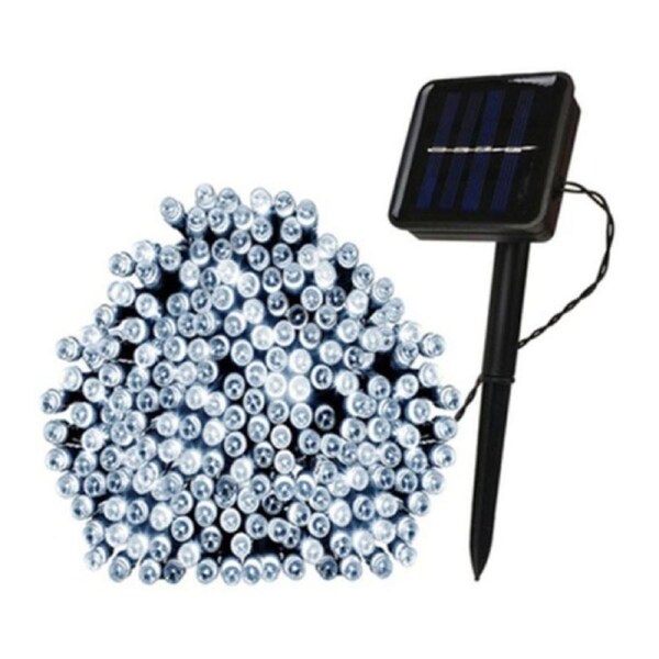 Solar-Powered LED Fairy Lights - 22 Metres - White