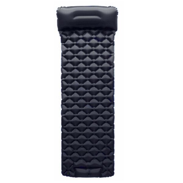 Inflatable Camping Mattress with Built in Foot Pump - Navy