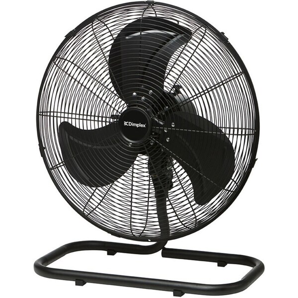 Dimplex 40cm High Velocity Oscillating Floor Fan Black Home Air Cooling