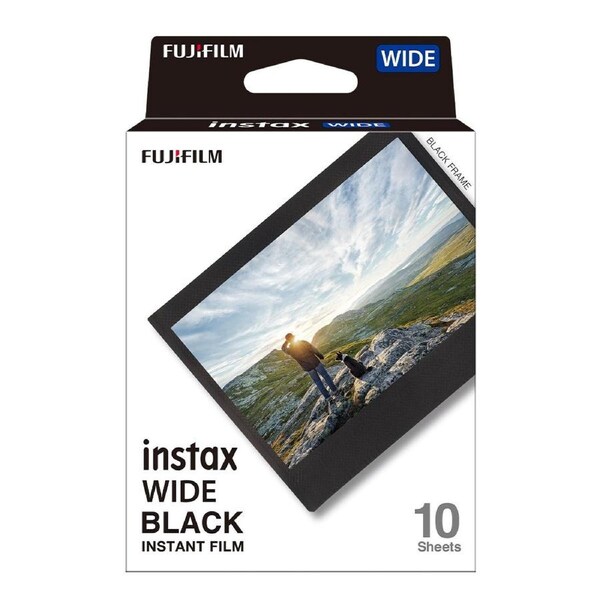 FUJIFILM INSTAX WIDE Black Film (10 Pack)