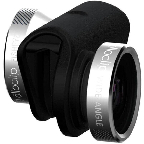 Olloclip 4-IN-1 for iPhone 6/6 6Plus- Lens:Silver, Clip:Black + Blue, Green, Black Pendants
