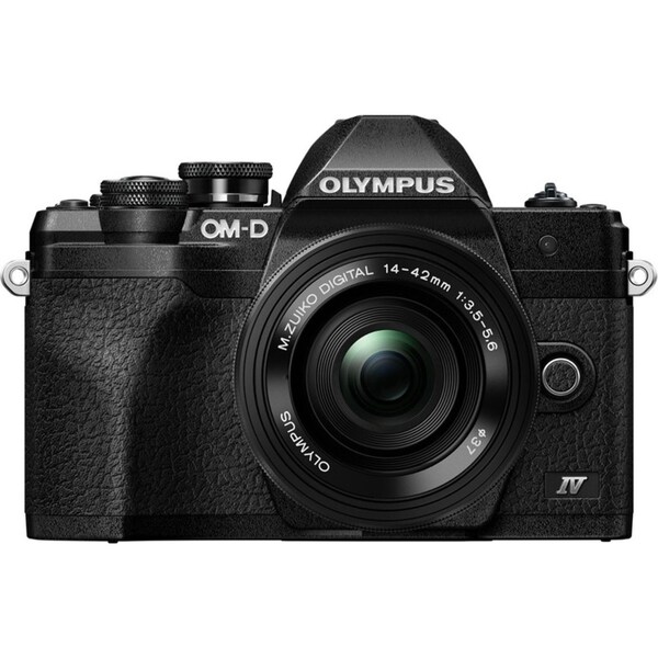 Olympus OM-D E-M10 Mark IV Black Body w/14-42mm EZ Lens Compact System Camera