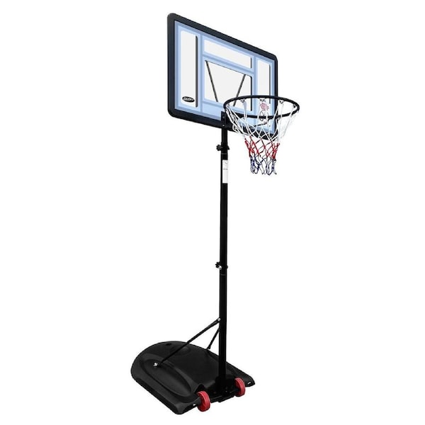 Basketball Hoop Ring Portable Adjustable Stand System Net Backboard Rim Wheels 1.7-2.3m