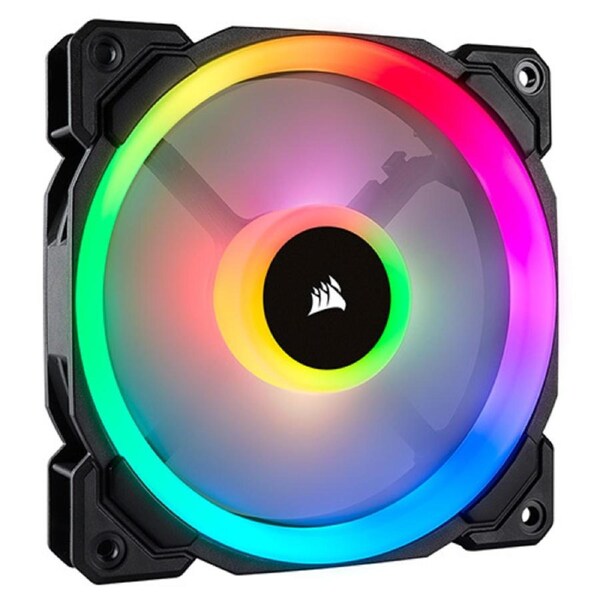 Corsair LL140 140mm 51 CFM RGB Dual Light Loop PWM Cooling Fan f/ Gaming PC Case