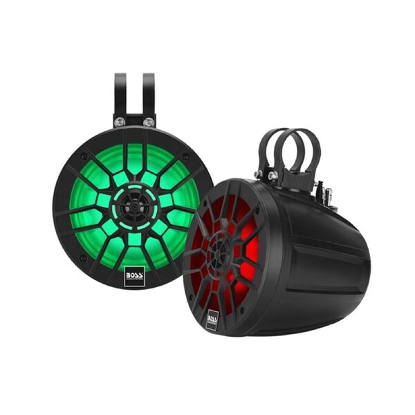 Boss Audio MPWT60RGB 6.5" 2-Way 600W Marine WakeTower Speakers (Pair)