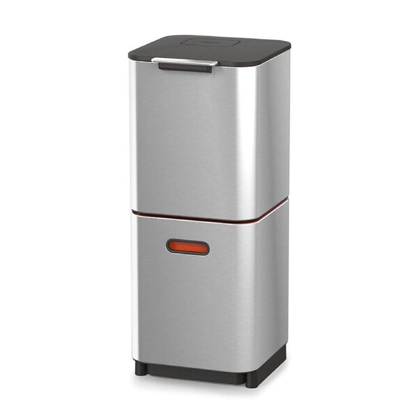 Joseph Joseph Totem Compact Waste Separation Unit 40L 36.5X43X79.5cm - Stainless Steel