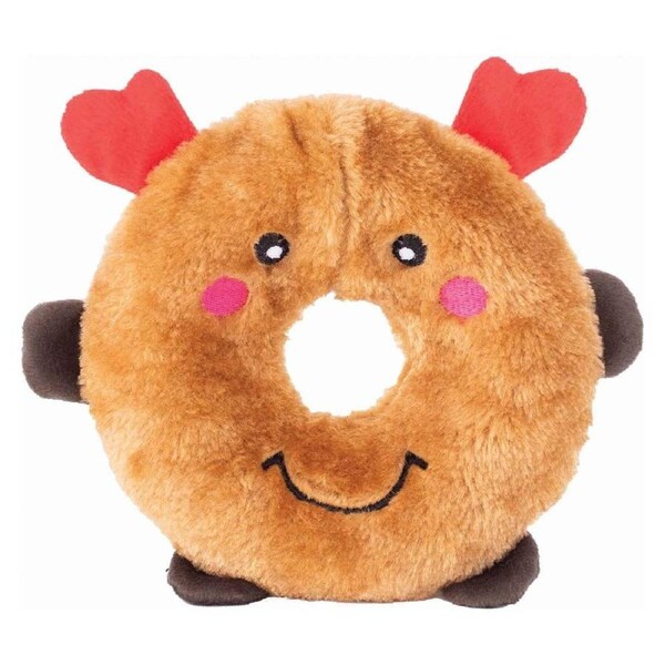 Holiday Penguin Donutz Buddies 20cm x 20cm x 5cm by ZippyPaws