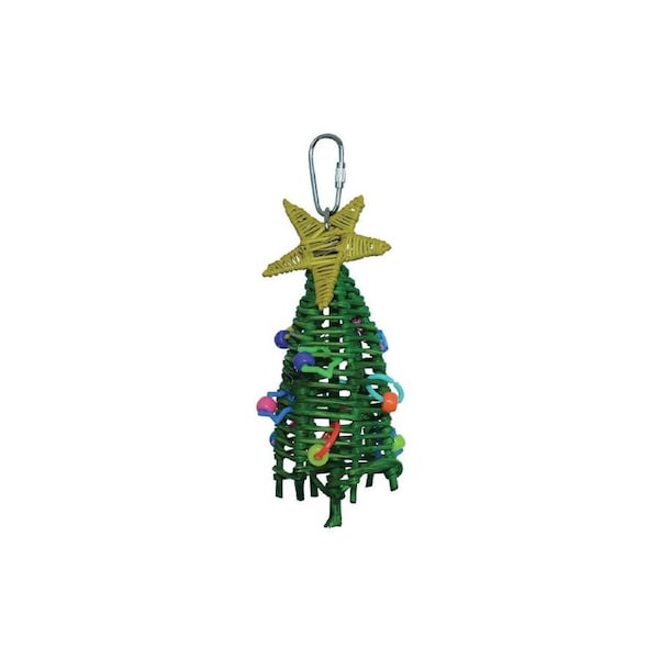Mini X-Mas Tree Bird Toy 5cm x 17.5cm x 5cm by SuperBird