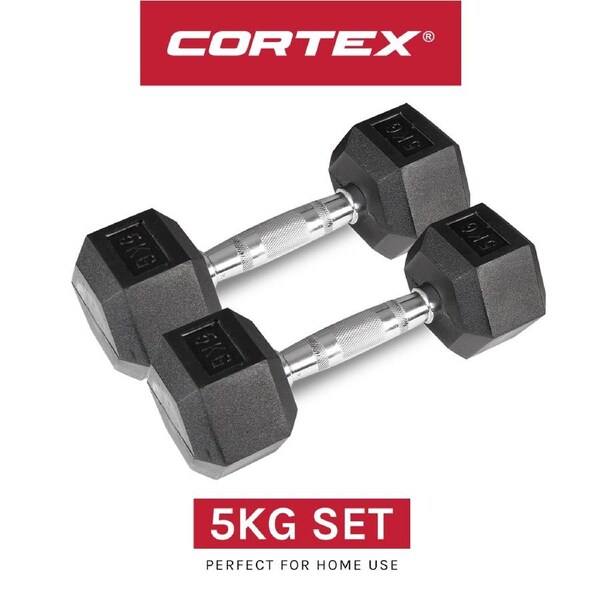 CORTEX Hex Dumbbell 5kg (Pair)